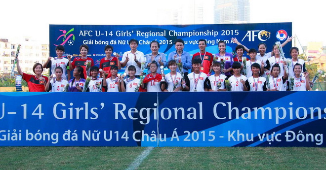 Vietnam wins AFC U14’s girl regional championships 2015